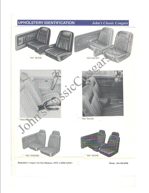 1967 mercury cougar interior parts